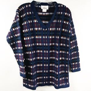 Vintage Worthington Knit Patterned Sweater